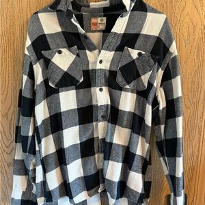 Ruff Hewn Black and White Flannel